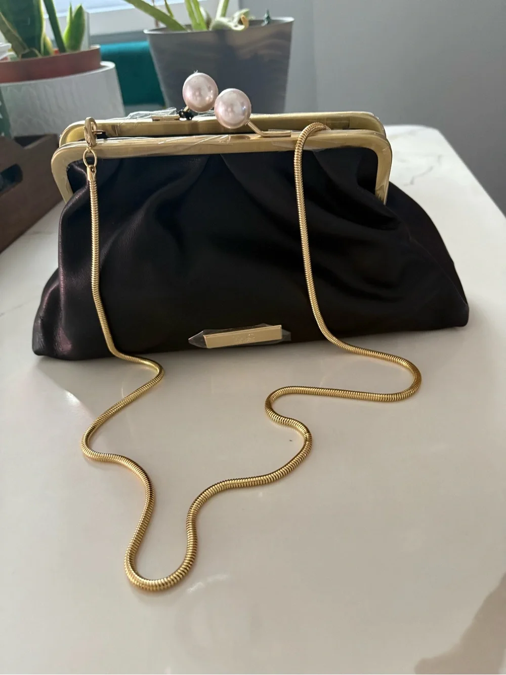 Zac Zac Posen Lacey Soft Frame Clutch/ Crossbody Bag